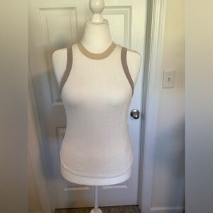 Free People We the Free cotton blend high neck tank